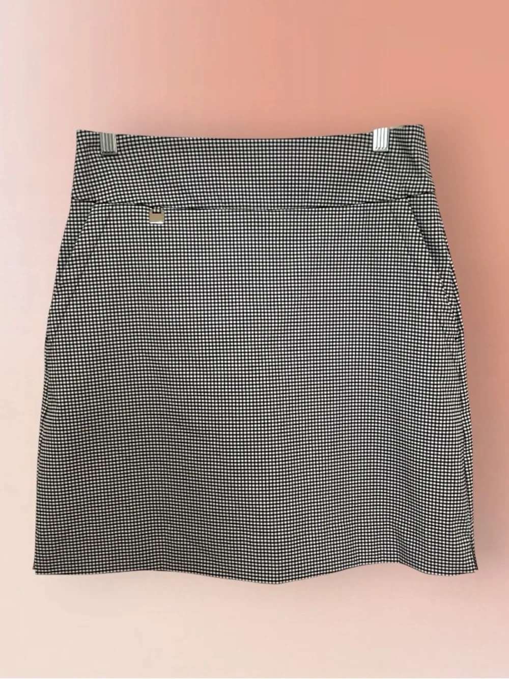 Peck & Peck Black and White Gingham Check Skort Size 4